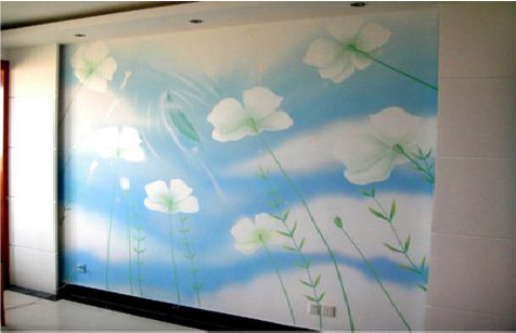 慈溪画墙绘怎么画好白云的蓬松感？