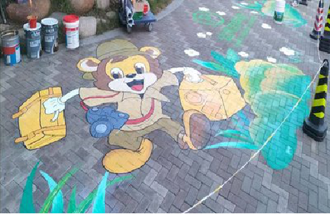 慈溪夏季画地面彩绘会遇到的问题