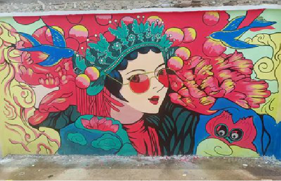 慈溪墙体彩绘-网红墙