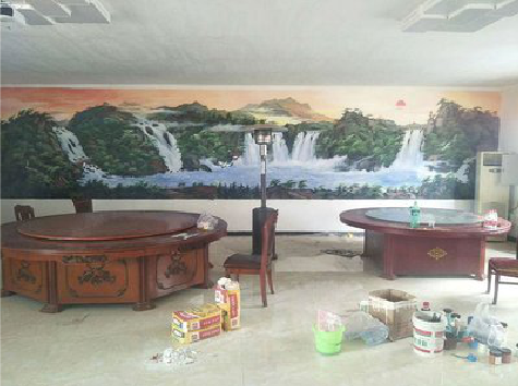 慈溪墙绘-写实风景