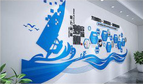 慈溪海浪主题文化墙如何设计？