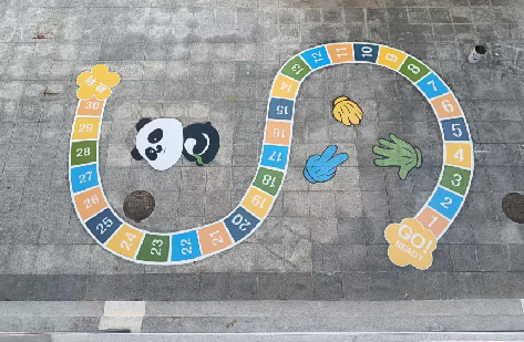 慈溪地面游戏彩绘