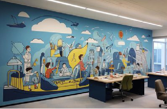 慈溪办公室墙绘的特点。
