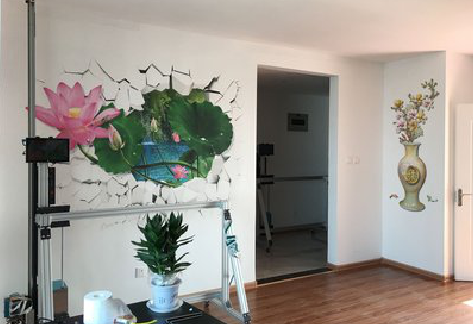 慈溪墙体彩绘相比墙纸的优势。