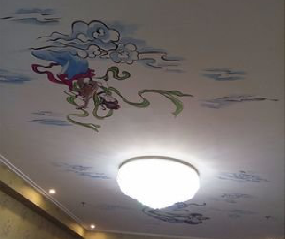 慈溪如何快速绘制天花板上的手绘墙？