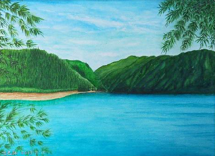 慈溪在墙绘中，如何绘画绿水青山？